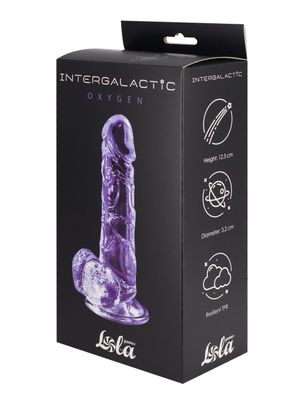 Transparent dildo Intergalactic Oxygen Purple