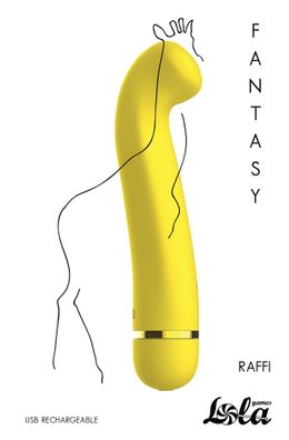 Rechargeable vibrator Fantasy Raffi Yellow