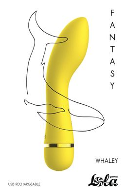 Rechargeable vibrator Fantasy Whaley Yellow