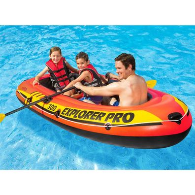 Intex Schlauchboot mit Ruder und Pumpe Explorer Pro 300 Set 58358NP