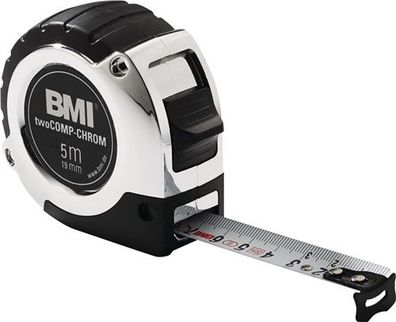 BMI Bayerische Massindustrie ARNO KELLER Taschenrollbandmaß chrom L.2m Band-B.16mm mm