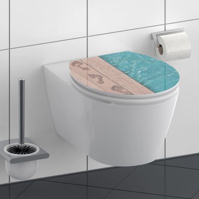 Schütte WC-Sitz mit Absenkautomatik Poolside Hochglanz MDF