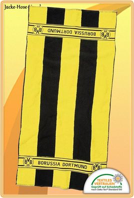 Borussia Dortmund BVB Duschtuch Badetuch Gelb Blockstreifen Gr: 70x140cm NEU