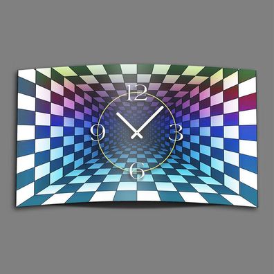 Abstrakt Space Chessboard Designer Wanduhr modernes Wanduhren Design leise kein