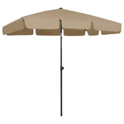 vidaXL Strandschirm Taupe 200x125 cm