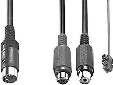 Stereo-Kabeladapter 5pol Normst. 2 Cinchkup. Masseanschl