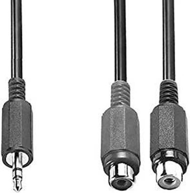 Stereo-Adapterkabel Klinkenst. 3,5mm 2 Cinchkup