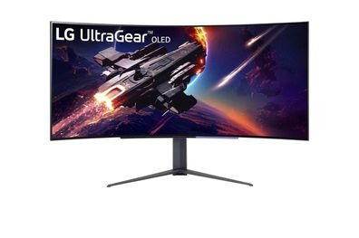 LG 45" 45GR95QE-B WQHD Curved Gaming OLED DP HDMI USB 3.0