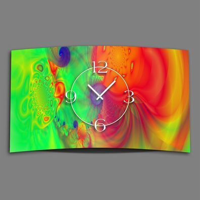 Psychodelic Farbverlauf Designer Wanduhr modernes Wanduhren Design leise kein ti