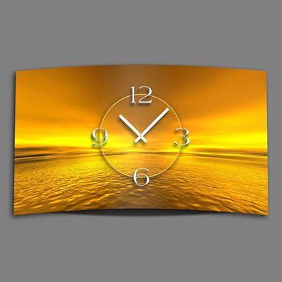 Digital Designer Art Sunset Designer Wanduhr modernes Wanduhren Design leise kei