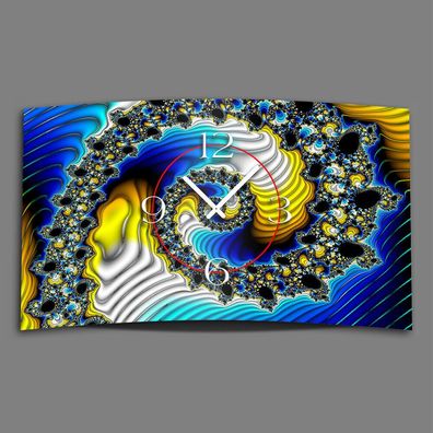 Digital Designer Art psycodelic Designer Wanduhr modernes Wanduhren Design leise