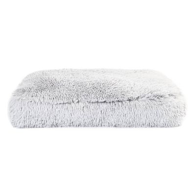 Pet Kuschelbett für Hunde 80x55 cm Hellgrau