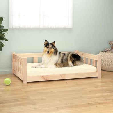 vidaXL Hundebett 95,5x65,5x28 cm Massivholz Kiefer