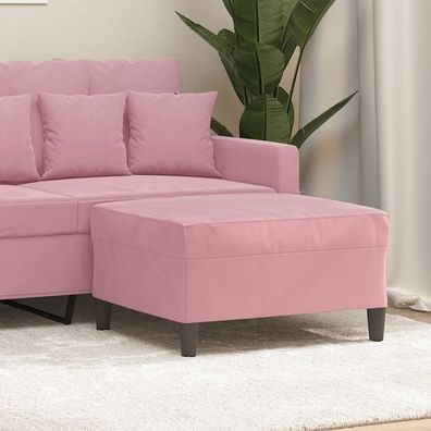 vidaXL Fußhocker Rosa 70x55x41 cm Samt