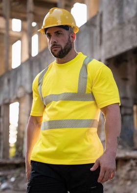 Korntex® Hi-Vis Warnschutz T-Shirt „Alhambra“ Broken Reflex EN ISO 20471