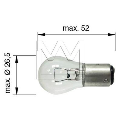 Glühlampe - Vgl. Nr. OSRAM 7301 / ERMAX AL12247 / Philips 12247