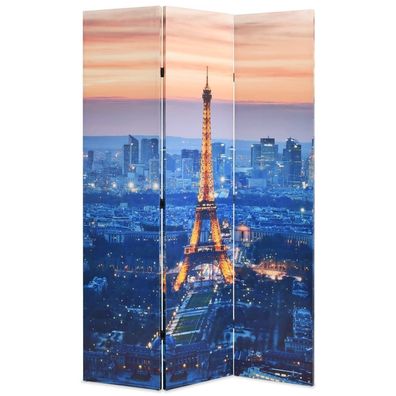 vidaXL Raumteiler klappbar 120 x 170 cm Paris bei Nacht