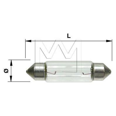 10 x Glühlampe - Vgl. Nr. OSRAM 6423 / DB AG 832901 / ERMAX AL13844