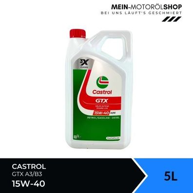 Castrol GTX 15W-40 A3/B3 5 Liter