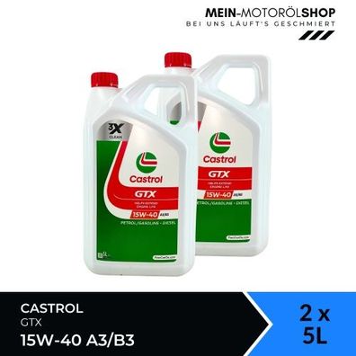 Castrol GTX 15W-40 A3/B3 2x5 Liter