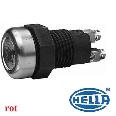 Hella Kontrollleuchte rot 12 u. 24V 2Watt Signallleuchte Signallampe