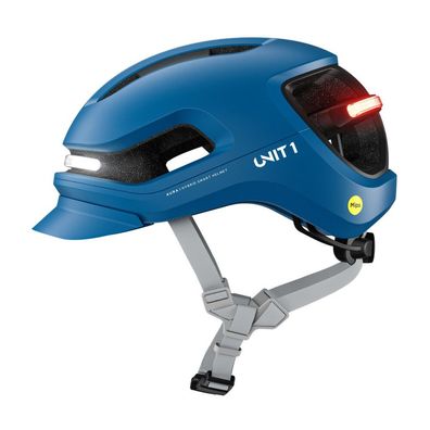 Unit 1 - Auramipslmaverickv1 - MIPS Fahrradhelm mit Smart-Funktionen - blau - Gr. L