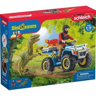 Schleich Flucht auf Quad vor Velociraptor (41466)