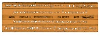 Standardgraph 2521 Isonorm-Schriftschablone 2521