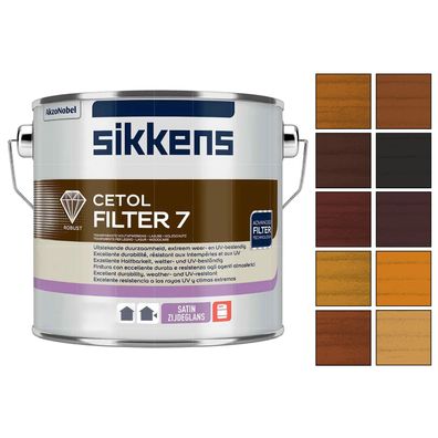 0.5 LTR Sikkens CETOL FILTER 7 Dickschichtlasur Holzschutzlasur Holzlasur Farbwahl