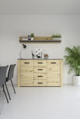 Design Kommode Möbel Sideboard Klassisch Wohnzimmer Holz Modern Luxus Neu