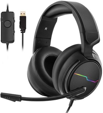 USB-Gaming-Headset, 7.1-Surround-Sound