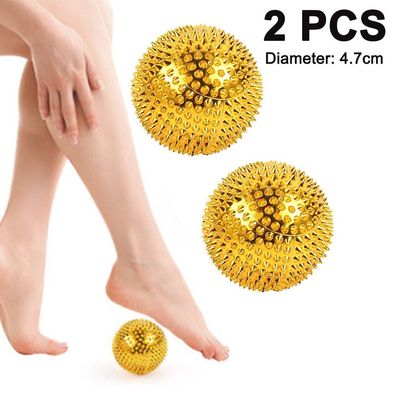 2 Stéck Massage-Kugeln Fér wohltuende & entspannende Massagen oder als Gold 4.7cm