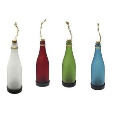 Solar Wein Flasche Lampe Outdoor Nachtlicht zum Aufhängen Sortiert 7cm