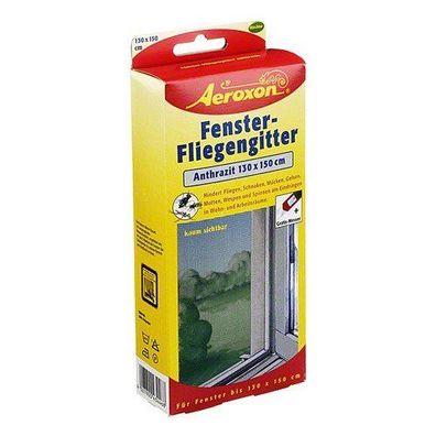 Äroxon Fenster Fliegengitter Anthrazit 130x150cm 1