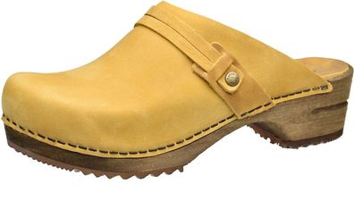 Sanita Damen Clogs Wood-Ursana Open 474260