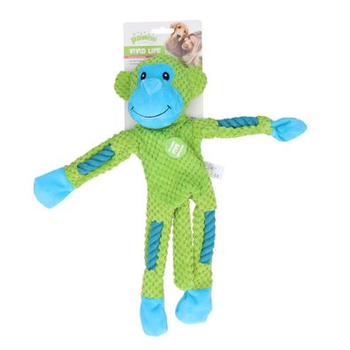 Pawise Rope leg Monkey w/multi Squeaker