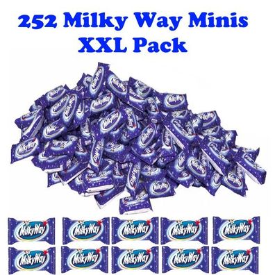 252 Milky Ways Minis Schokoriegel Catering Giveaway Wurfmaterial