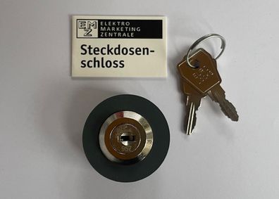 Steckdosenschloss mit 2 Schlüsseln Schloss für Schuko Steckdose A321f140 NEU