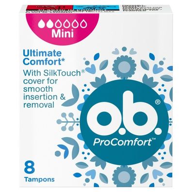 O.B. ProComfort Ultimate Mini-Komfort-Tampons 1p.- 8 Stück