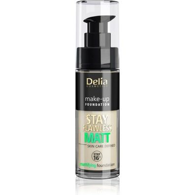 Delia Cosmetics Stay Flawless Mattifying Foundation 16H Nr. 40, 130ml