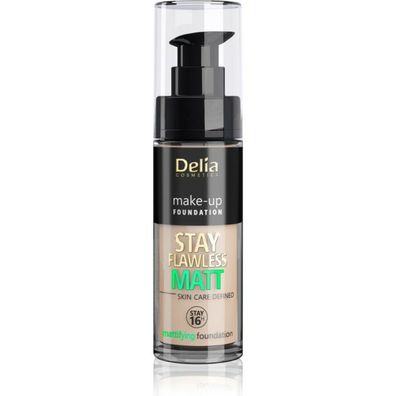 Delia Cosmetics Stay Flawless Mattifying Foundation 16H Nr. 405