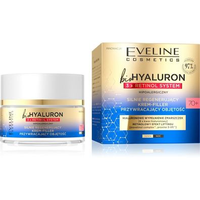 Eveline bioHYALURON 3xRetinol System 70+ Stark