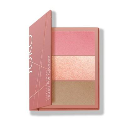 Joko Touch Die Illusion Gesicht Konturierung Palette 3in1 Nr. 01 Rosa