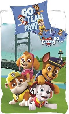 Paw Patrol Babybettwäsche 'Go Team' - 100x135cm - Perfekt für Kleinkinder