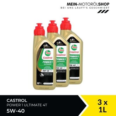 Castrol Power 1 Ultimate 4T 5W-40 3x1 Liter