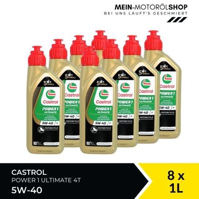 Castrol Power 1 Ultimate 4T 5W-40 8x1 Liter