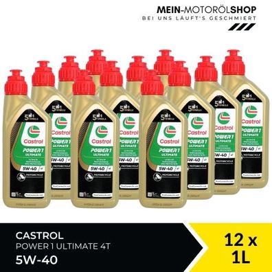 Castrol Power 1 Ultimate 4T 5W-40 12x1 Liter