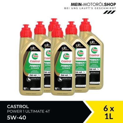 Castrol Power 1 Ultimate 4T 5W-40 6x1 Liter