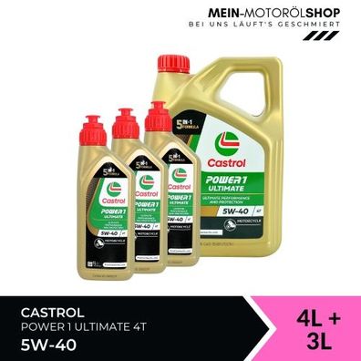 Castrol Power 1 Ultimate 4T 5W-40 4 + 3 Liter