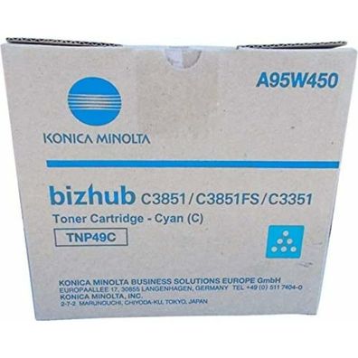 Konica Minolta Konica-Minolta KonicaMinolta Toner TNP-49 TNP49 Cyan (A95W450)